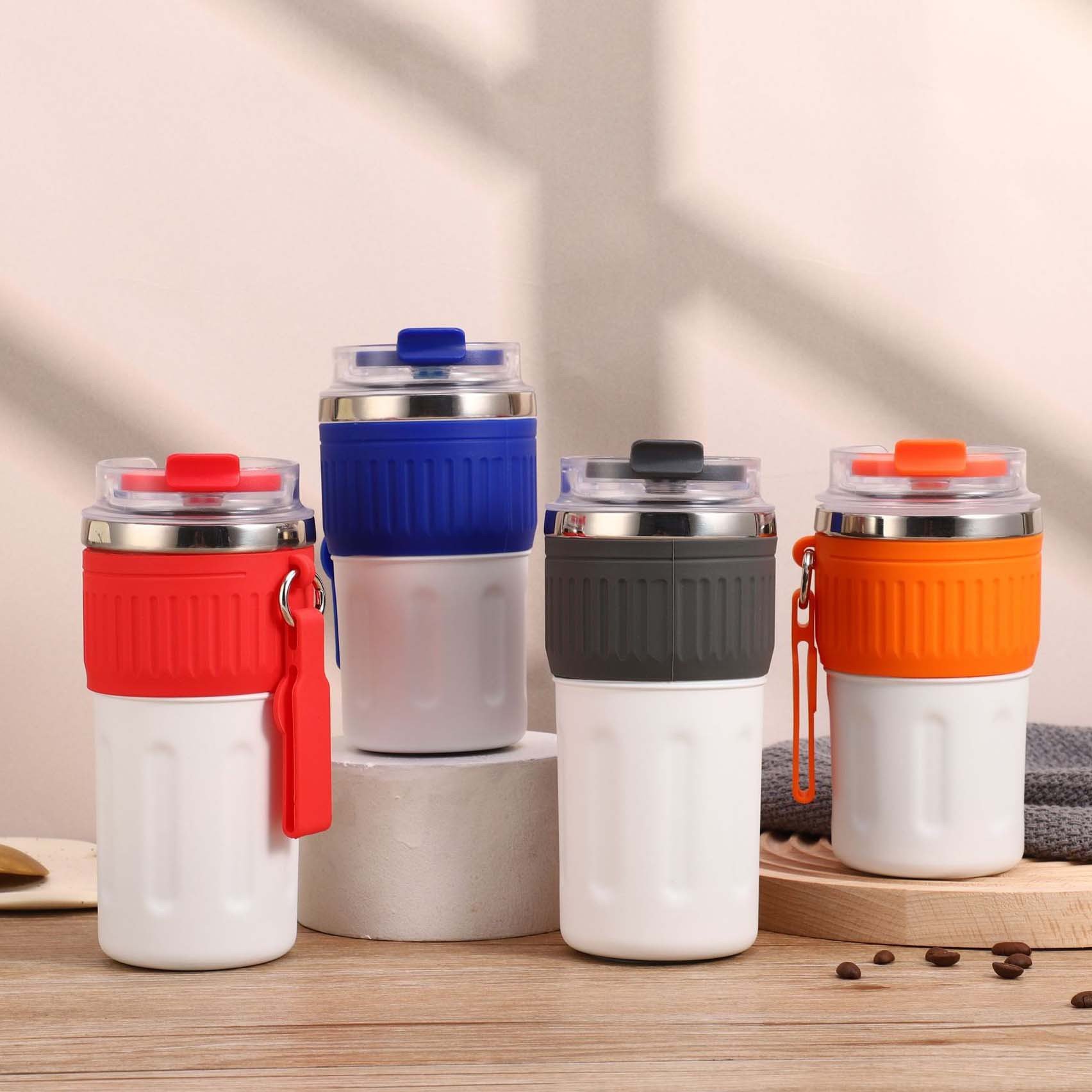 New product ideas 2023 custom coffee cups double wall stainless steel cup glass bottles with lids