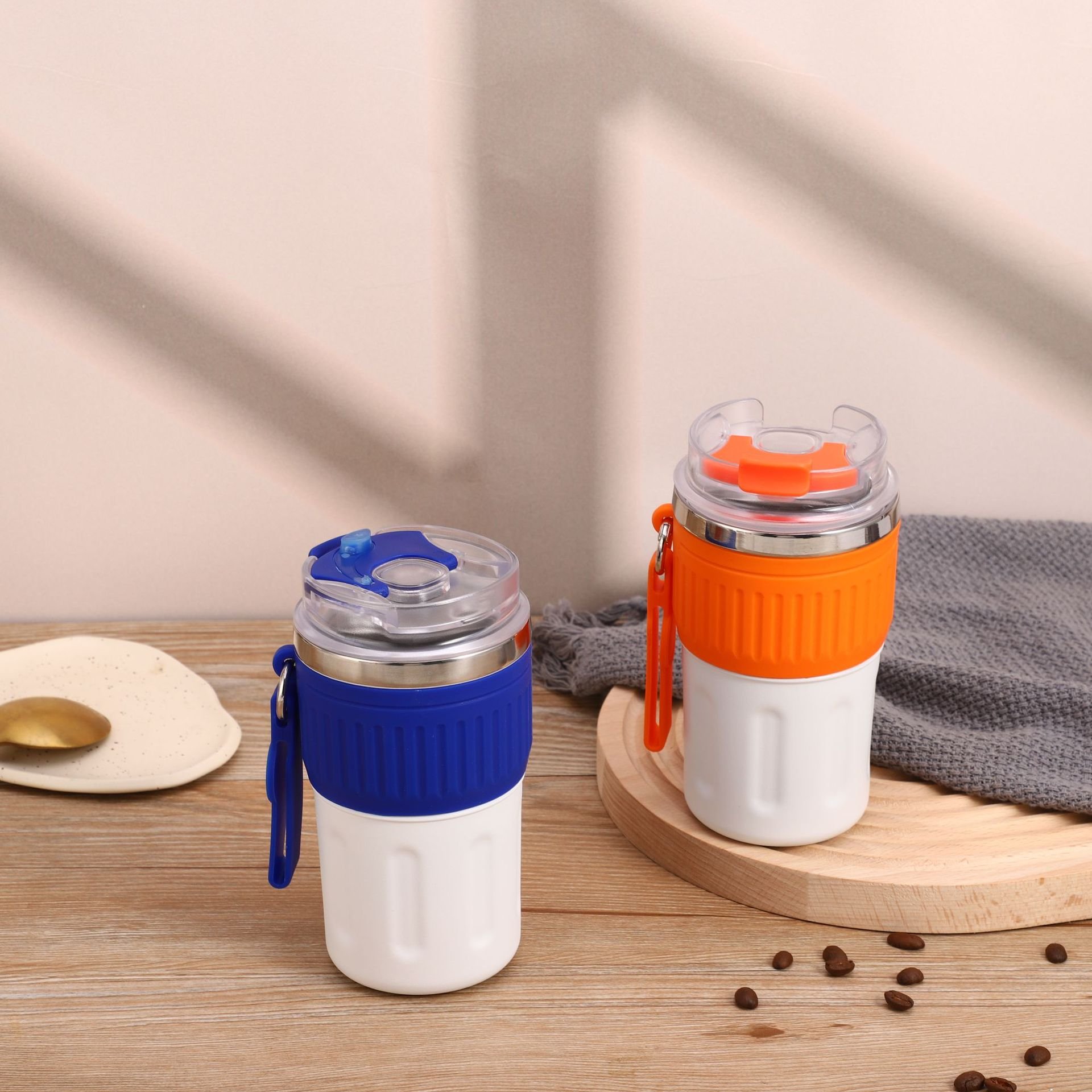 New product ideas 2023 custom coffee cups double wall stainless steel cup glass bottles with lids