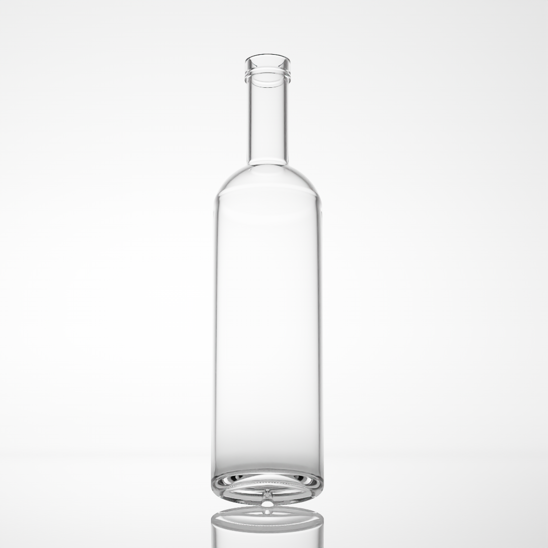 Manufacture Price Customized logo Packaging 750ml Empty Liquor Glass Bottle With Cork