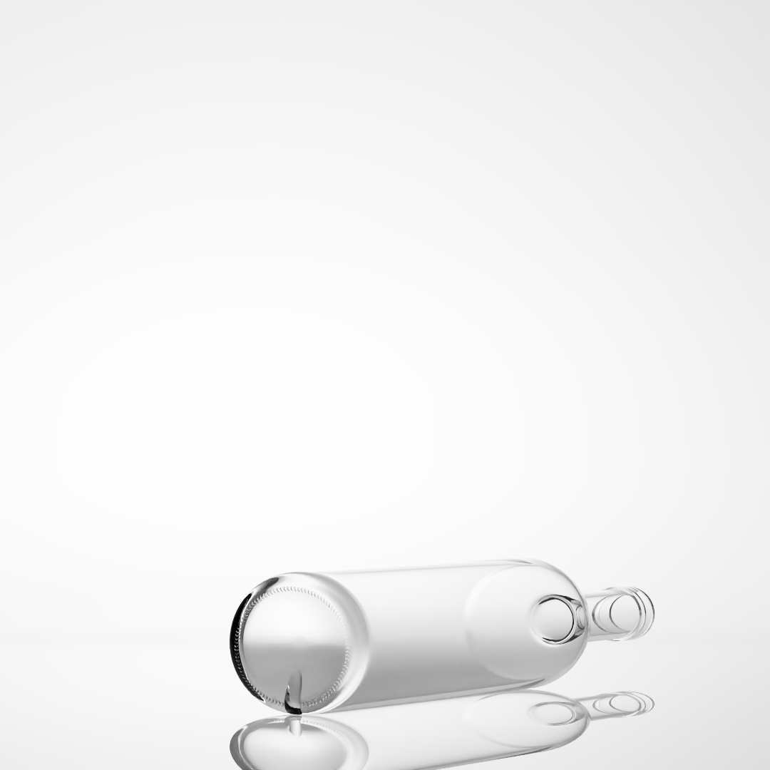 Manufacture Price Customized logo Packaging 750ml Empty Liquor Glass Bottle With Cork