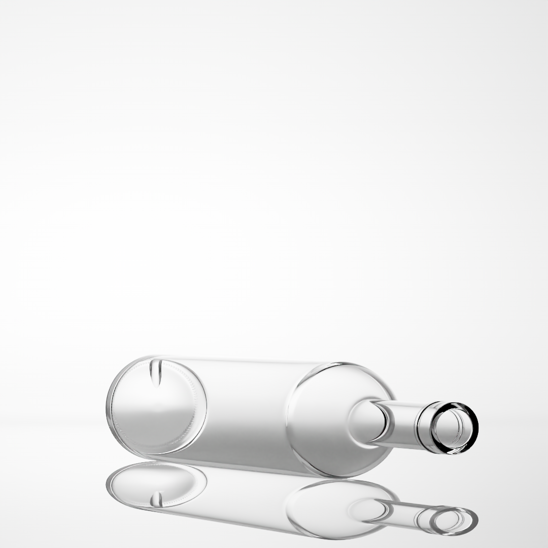 Manufacture Price Customized logo Packaging 750ml Empty Liquor Glass Bottle With Cork