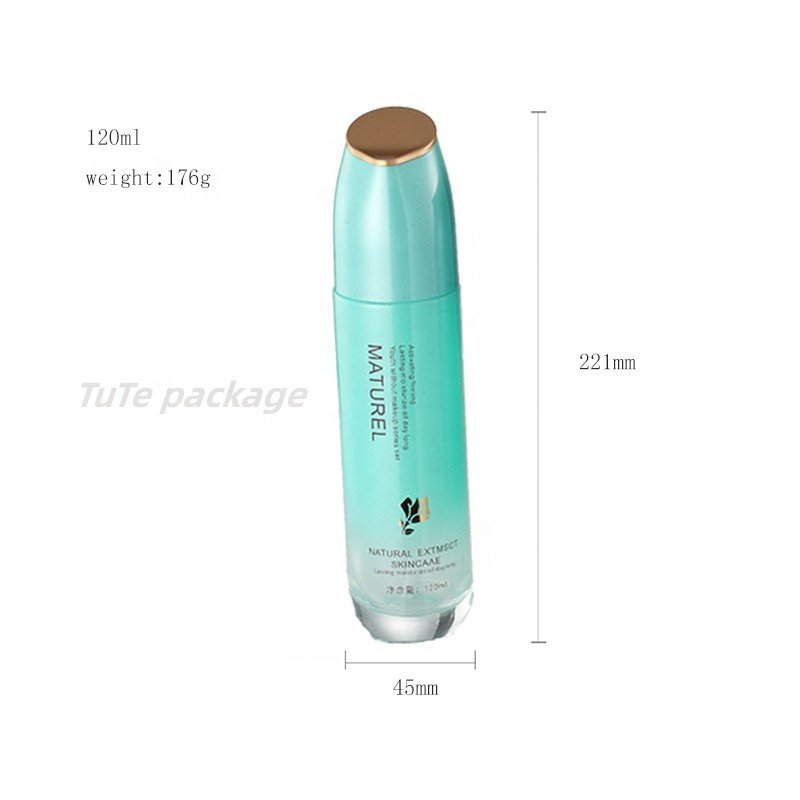cosmetics essence milk pump glass bottle glass bottle for cosmetics liquid packaging luxury skin care glass bottle set