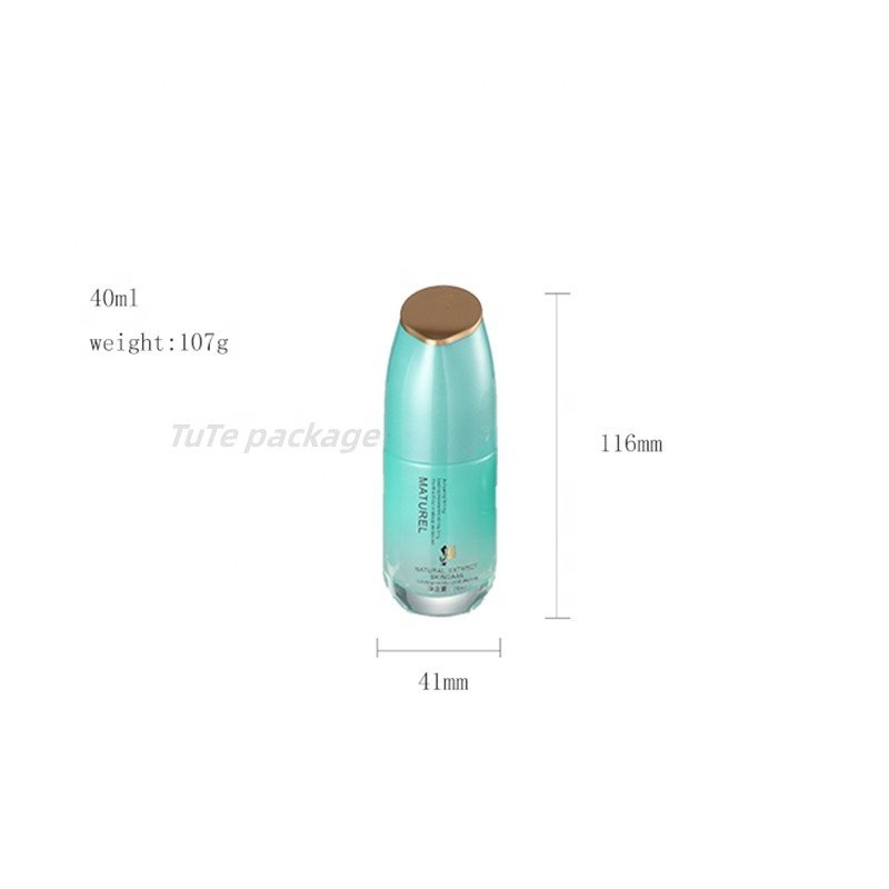cosmetics essence milk pump glass bottle glass bottle for cosmetics liquid packaging luxury skin care glass bottle set