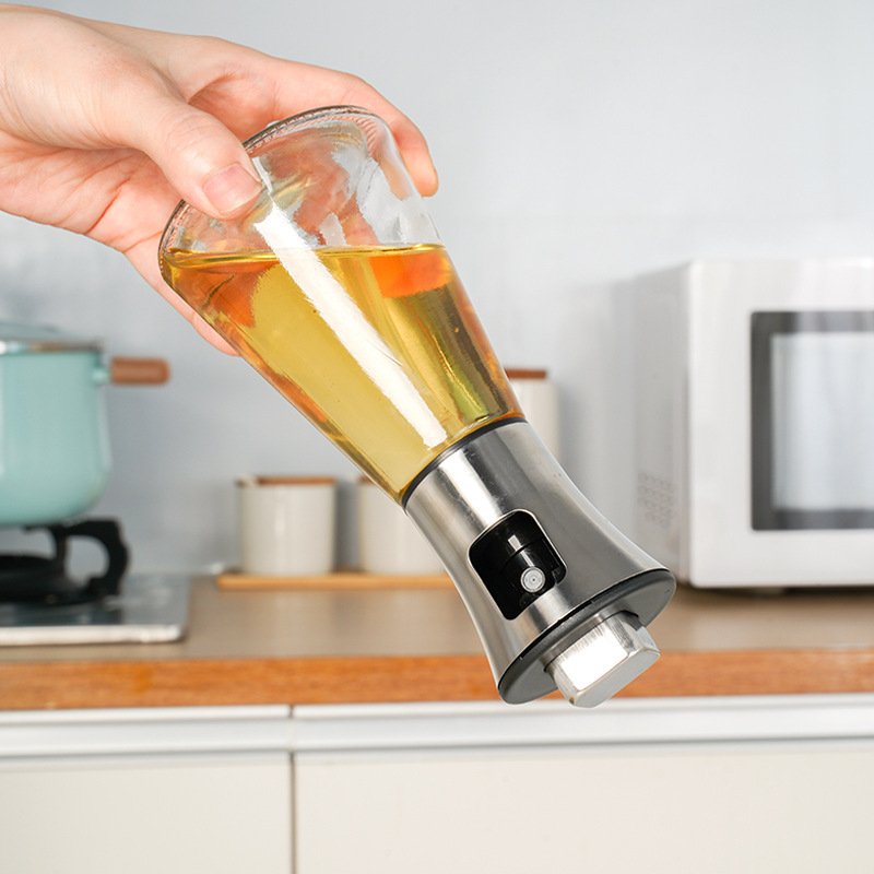 Oil Sprayer Transparent BBQ Cooking Olive Oil Sprayer Pump Type Kitchen Oil Spray Bottle