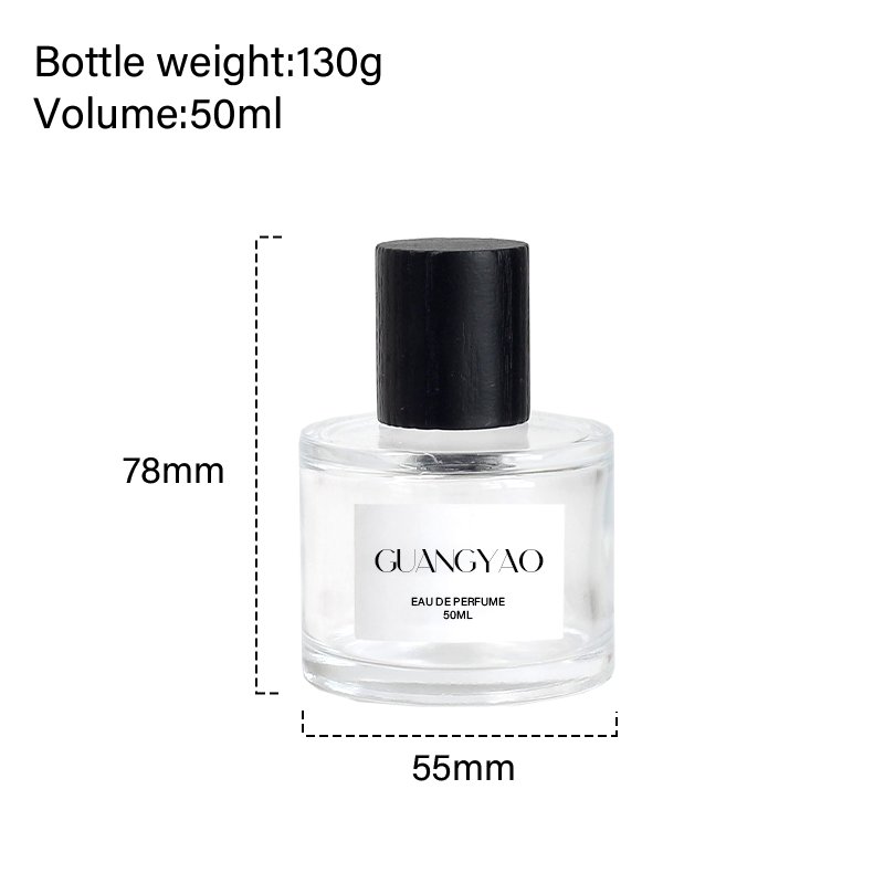 China Factory Custom Design Fragrance Bottle 50ml Luxury Empty Glass Perfume Bottle With Box