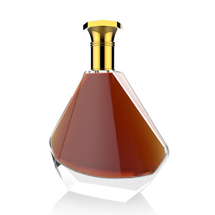 glass bottle manufacture 700ml 750ml for liquor transparent empty liquor glass bottle