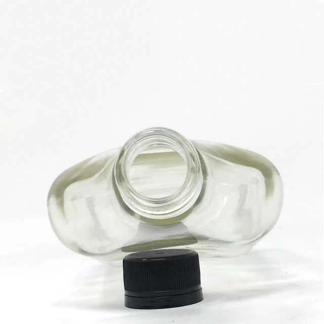 Wholesale 200ml Custom design flask cold brew coffee glass bottle with screw lid