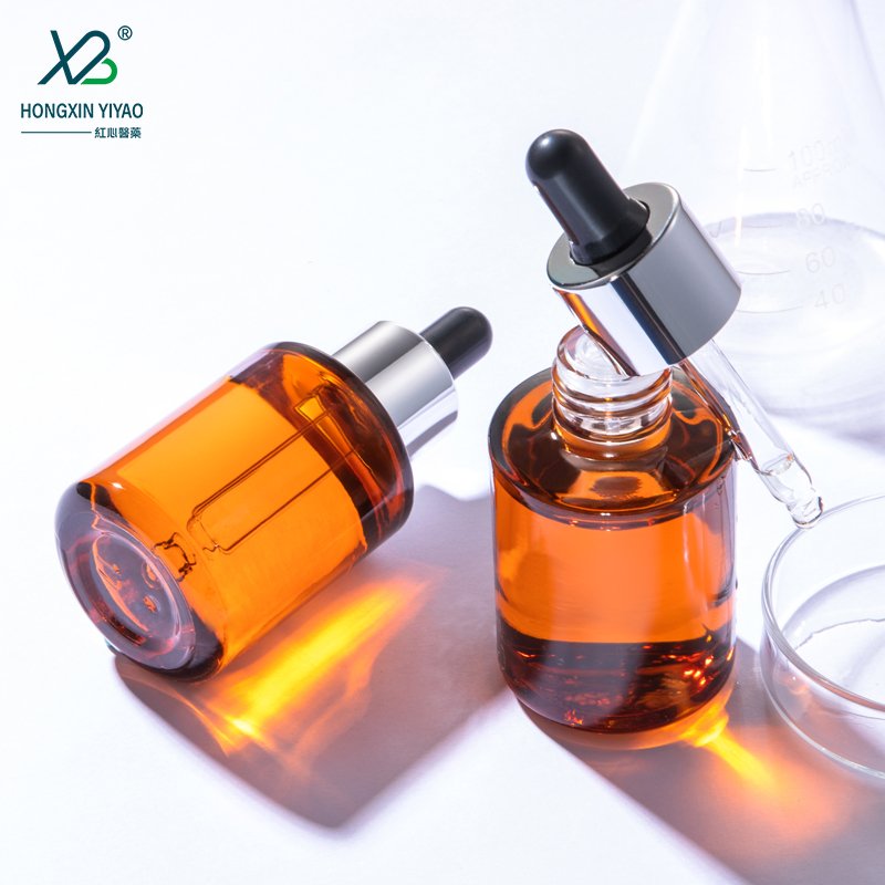 30 ml Glass bottle cosmetic bottle set bottle with silver circle and dropper head