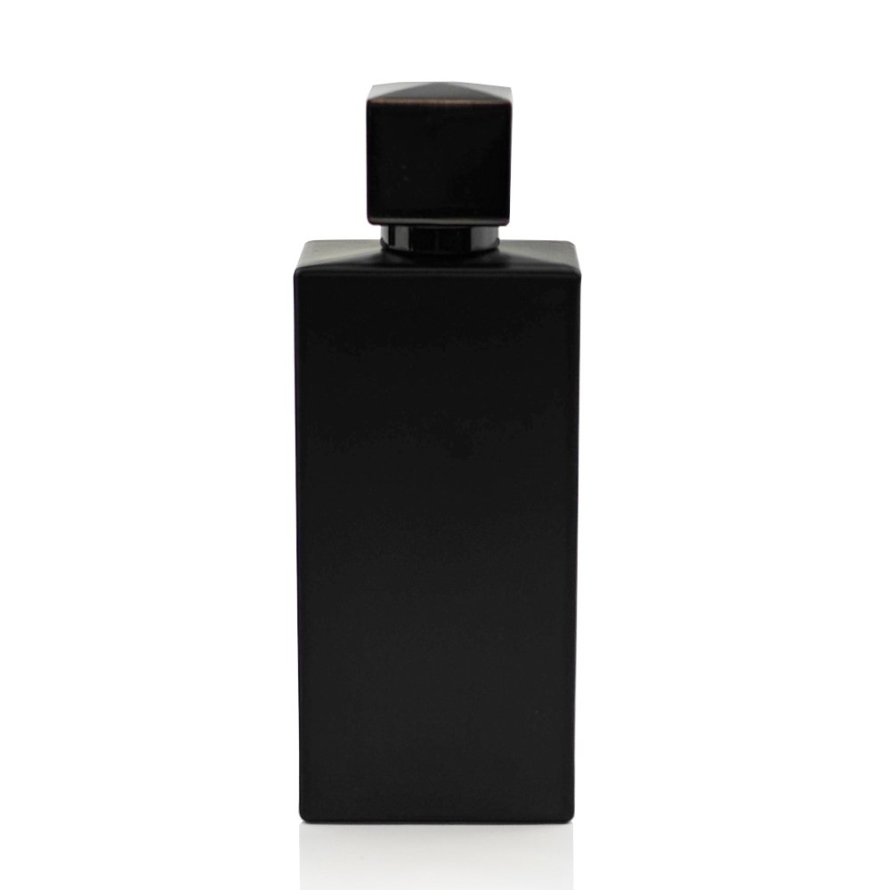 30ml 50ml 100ml men's cologne bottle matte black container perfume glass bottle black with gift paper box and bag