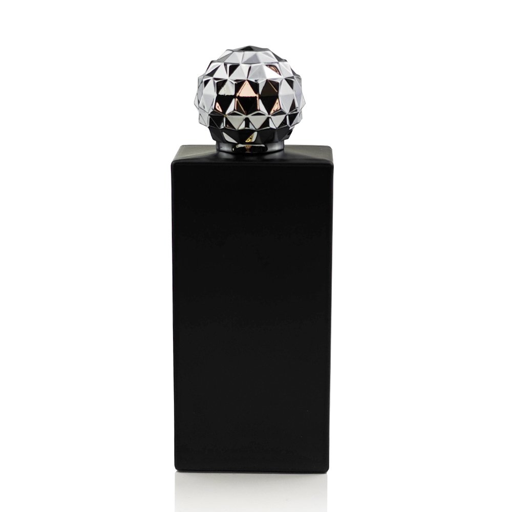 30ml 50ml 100ml men's cologne bottle matte black container perfume glass bottle black with gift paper box and bag