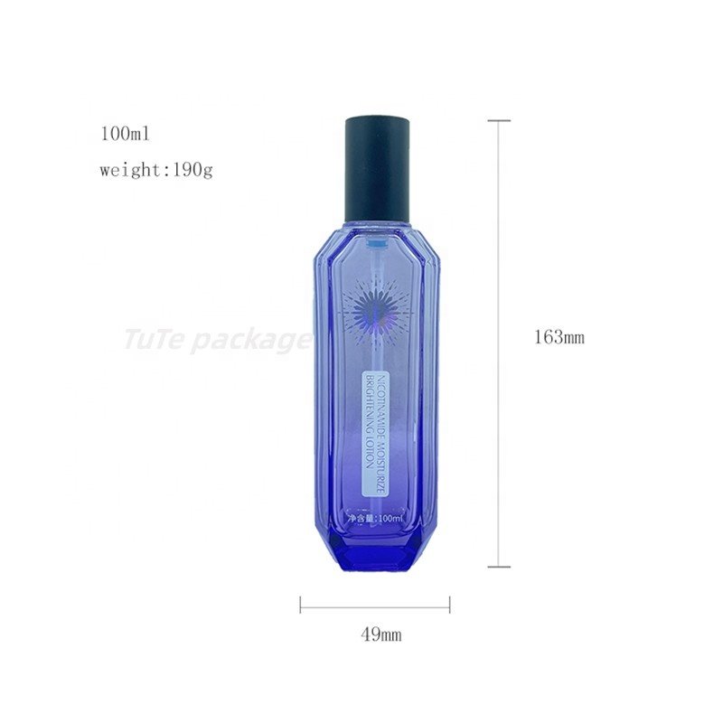 cosmetics essence milk pump glass bottle glass bottle for cosmetics liquid packaging set packaging skin care bottle face jars