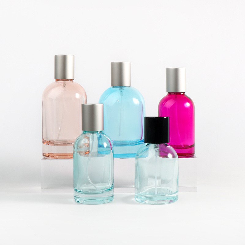 factory custom sale oem new arrival 15 30 50ml reusable cosmetic transparent glass bottles perfume spray container