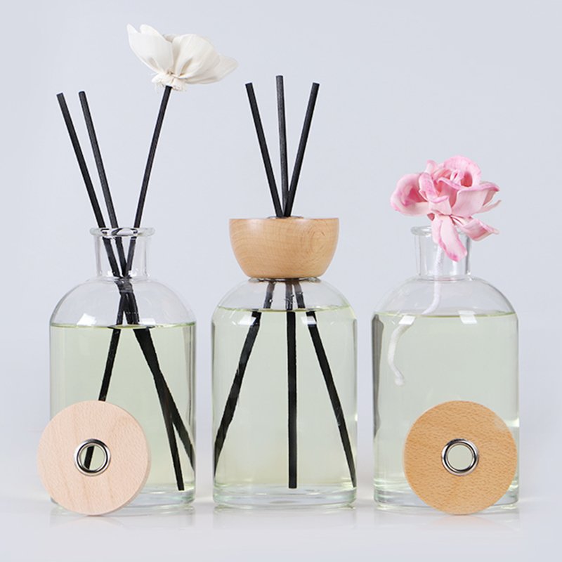 1000ml big decorative reed diffuser bottle round clear aroma diffuser glass bottle