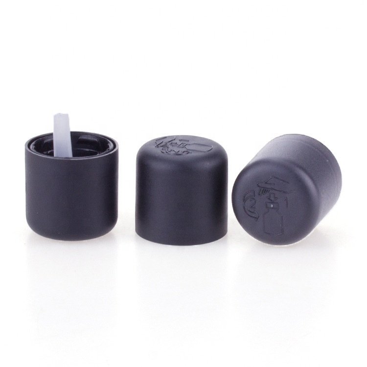 ultra violet glass bottle black glass bottle 15 ml 30 ml 50 ml 100 ml essential oil bottle with 18mm child-resistant plastic cap