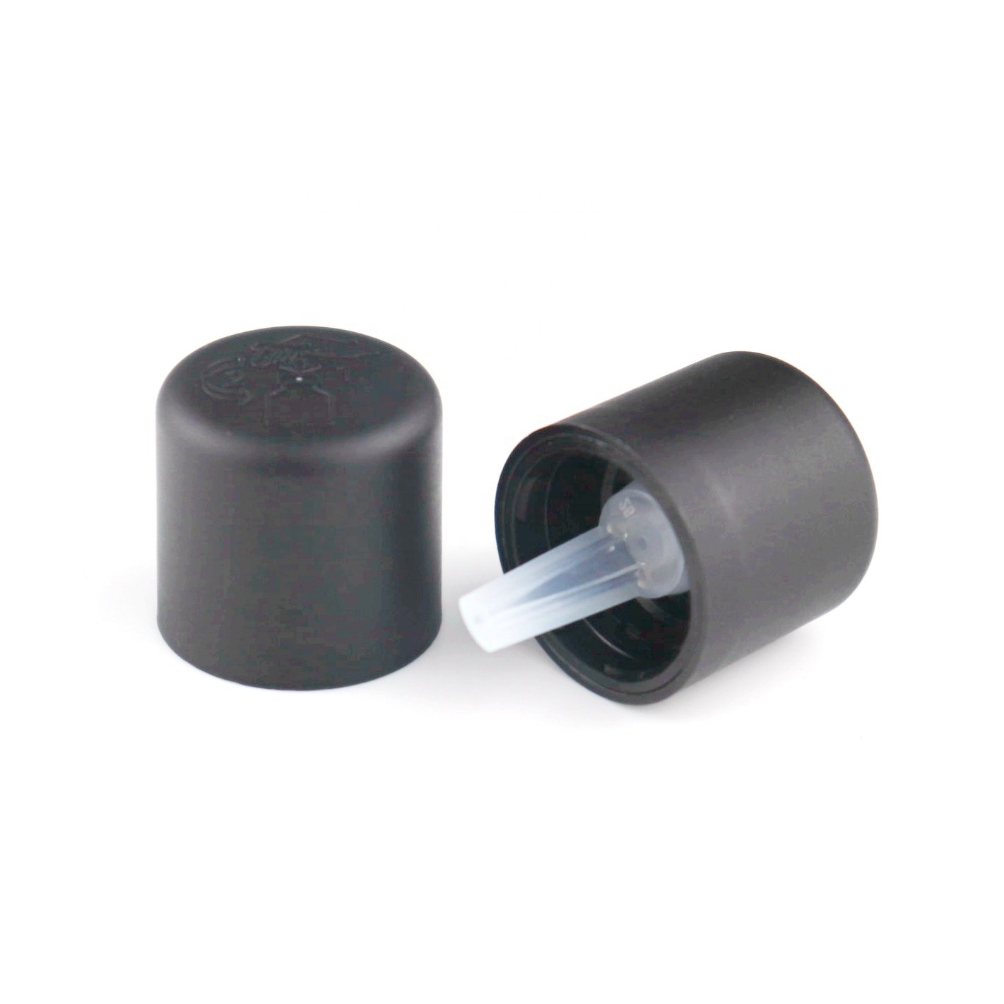 ultra violet glass bottle black glass bottle 15 ml 30 ml 50 ml 100 ml essential oil bottle with 18mm child-resistant plastic cap