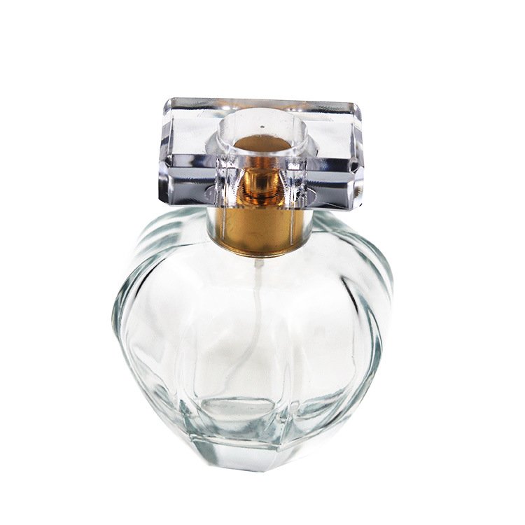 New Design Apple Shape Clear Perfume Glass Bottle Hot Selling Perfume Bottles