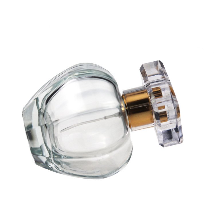 New Design Apple Shape Clear Perfume Glass Bottle Hot Selling Perfume Bottles