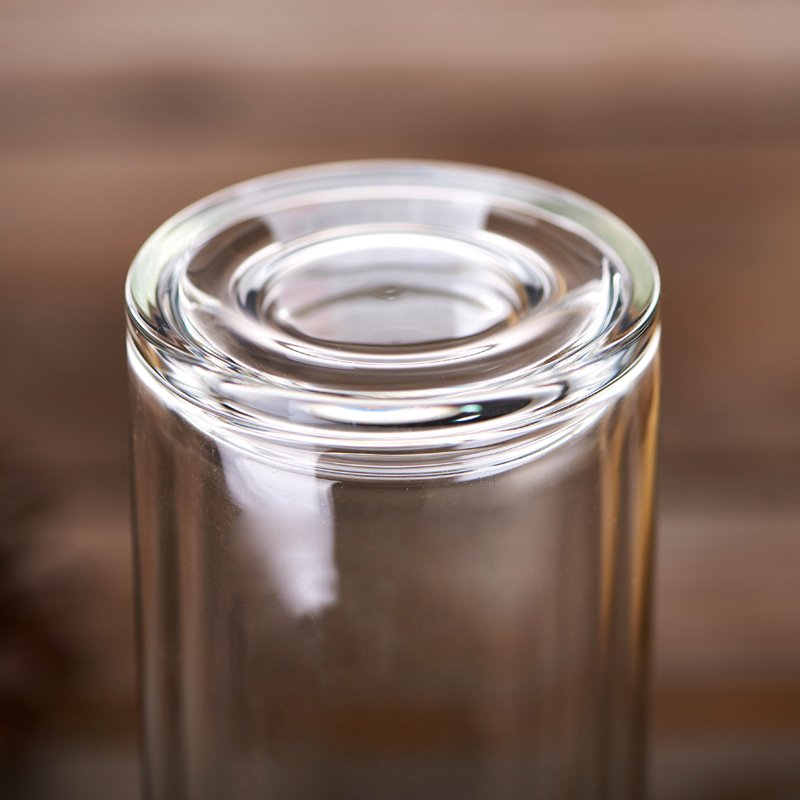wholesale European style double glass juice bottle with tea infuser