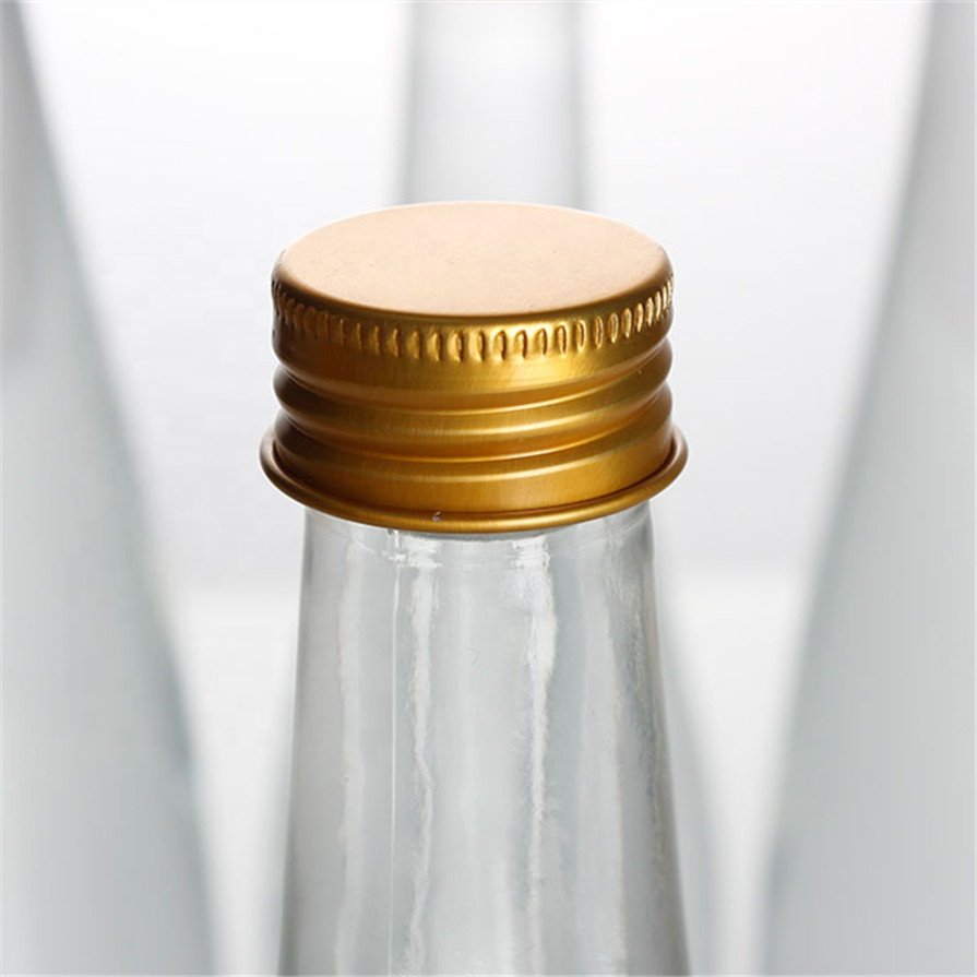 Tear Drop Shape Stock Sparkling Spring Water Fiji Natural empty Soda Glass bottles 25.4 Oz