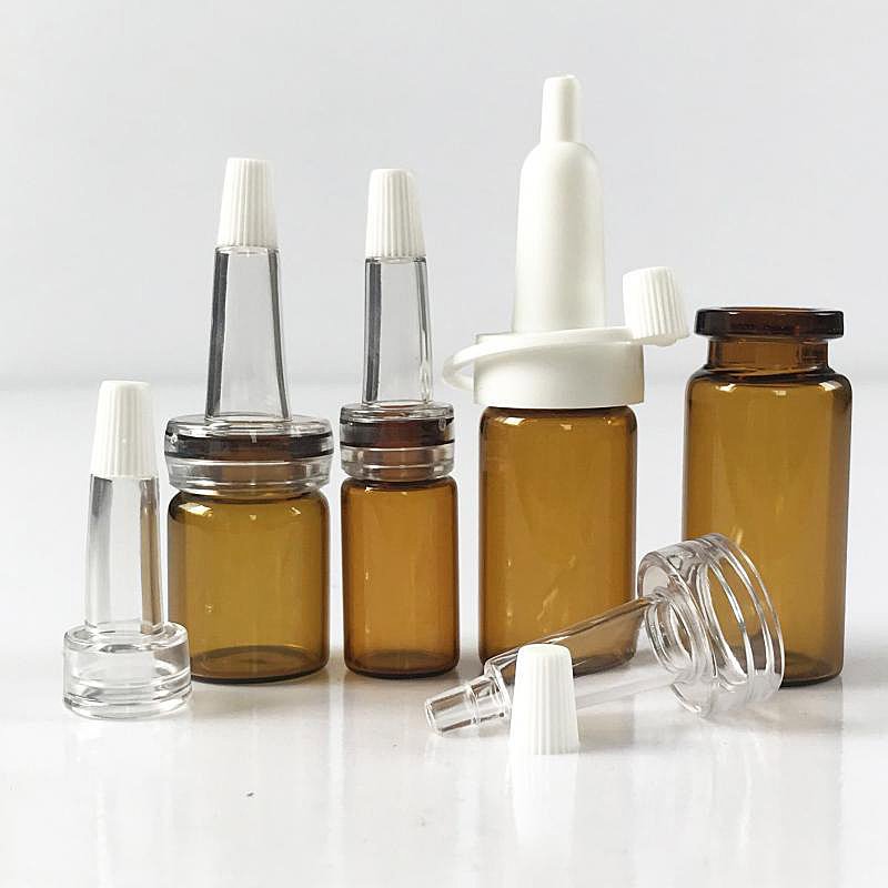 Hot Sale 3ml 5ml 7ml 10ml empty amber medicine glass bottle