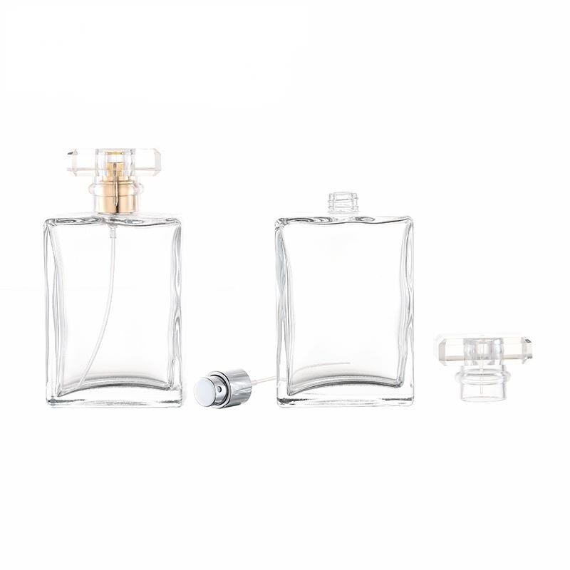Large capacity 100ml clear glass Glass Spray Bottle Clear Empty Atomizer Perfume Bottle spray women empty fragrance bottle