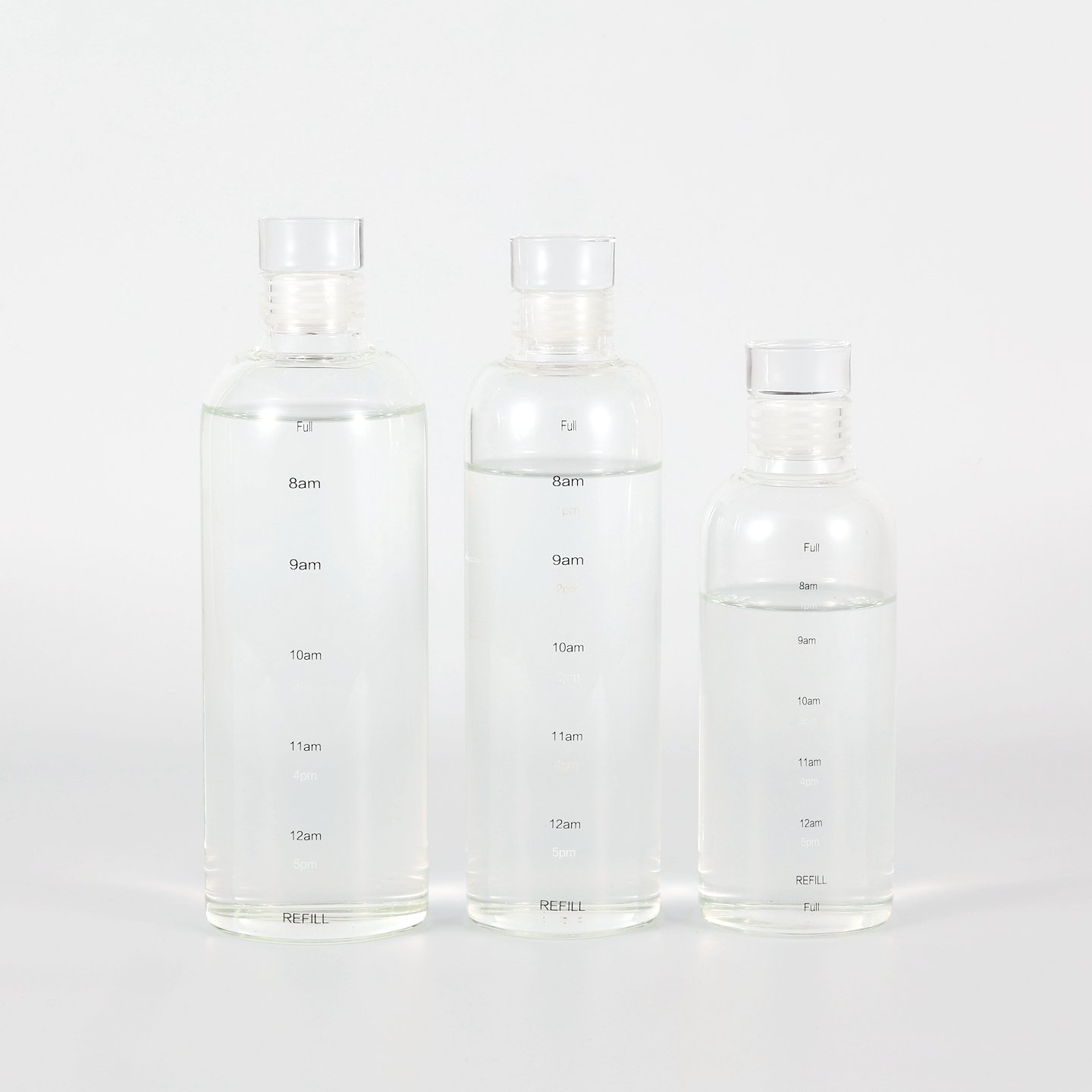 hot sale Carbonated Water Packing Glass Bottles with Metal/Bamboo Cover 500ml 800ml