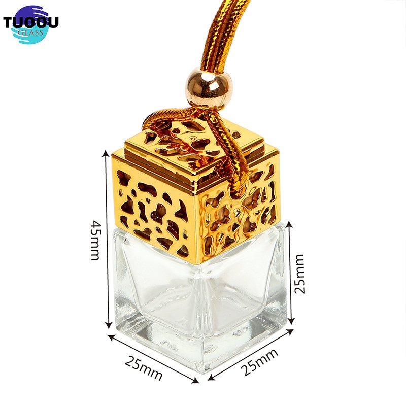 Hot sale Automobile diffusion Glass Car Bottle Perfume container