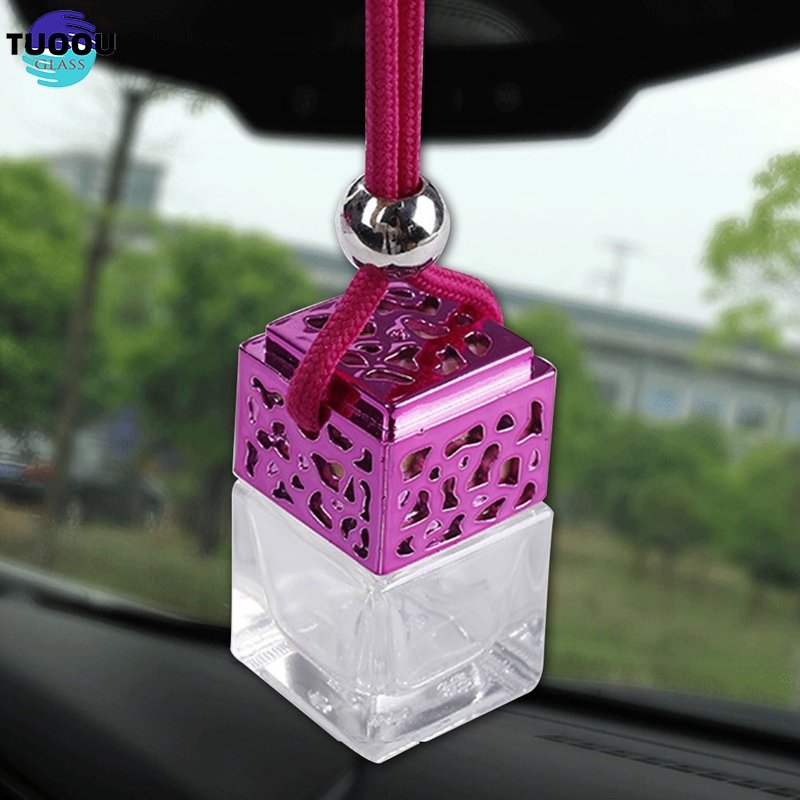 Hot sale Automobile diffusion Glass Car Bottle Perfume container