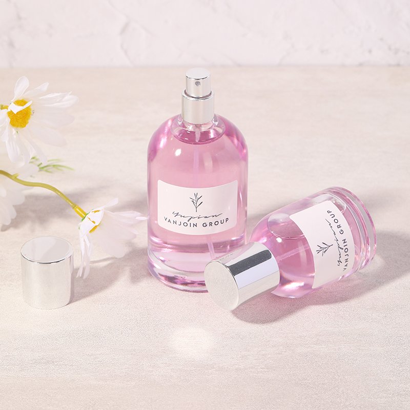 100ml Empty Perfume Glass Bottles Round Clear Refillable Perfume Bottle Spray Parfum Bottle