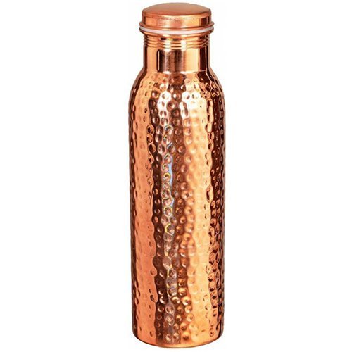 Copper Water Bottle Leak Proof Water Bottle Seal, Joint Free Copper Bottle 32 Oz Hammered 900 ML