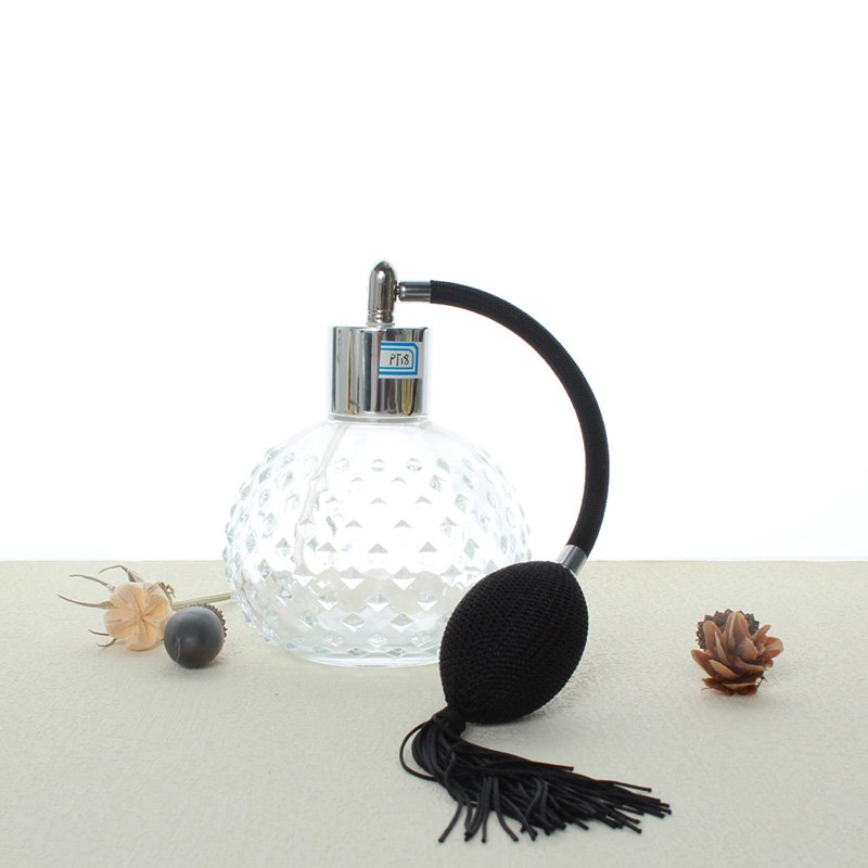 100ml Clear Vintage Style Perfume Bottle Long/Short Spray Tassels Atomizer Pump Refillable Glass Bottles