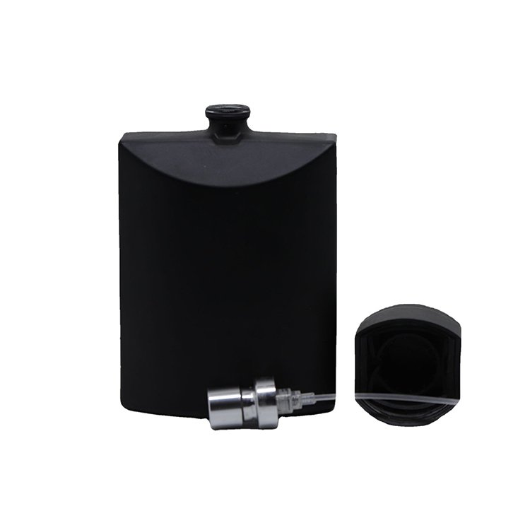 Wholesale Custom OEM ODM Logo 100ml Matte Black Red Fragrance For Men Glass Black Men's Perfume Spray Bottle Packaging With Box