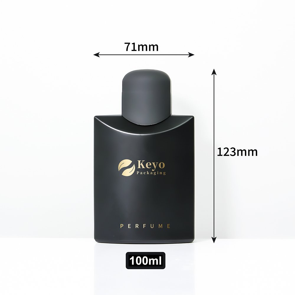 Wholesale Custom OEM ODM Logo 100ml Matte Black Red Fragrance For Men Glass Black Men's Perfume Spray Bottle Packaging With Box