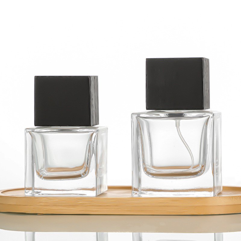 Square Spray 1oz Perfume glass bottles 50ml 100ml perfume bottle parfum luxury perfume empty bottle
