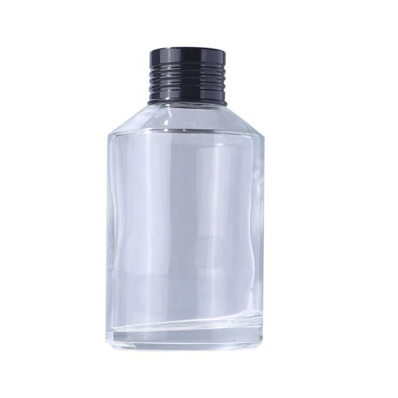Inclined shoulder bottle 15ml 30 ml 60 ml 100 ml 120 ml 200ml clear glass bottle and 15 g 30 g 50g 100g glass jar for cosmetic