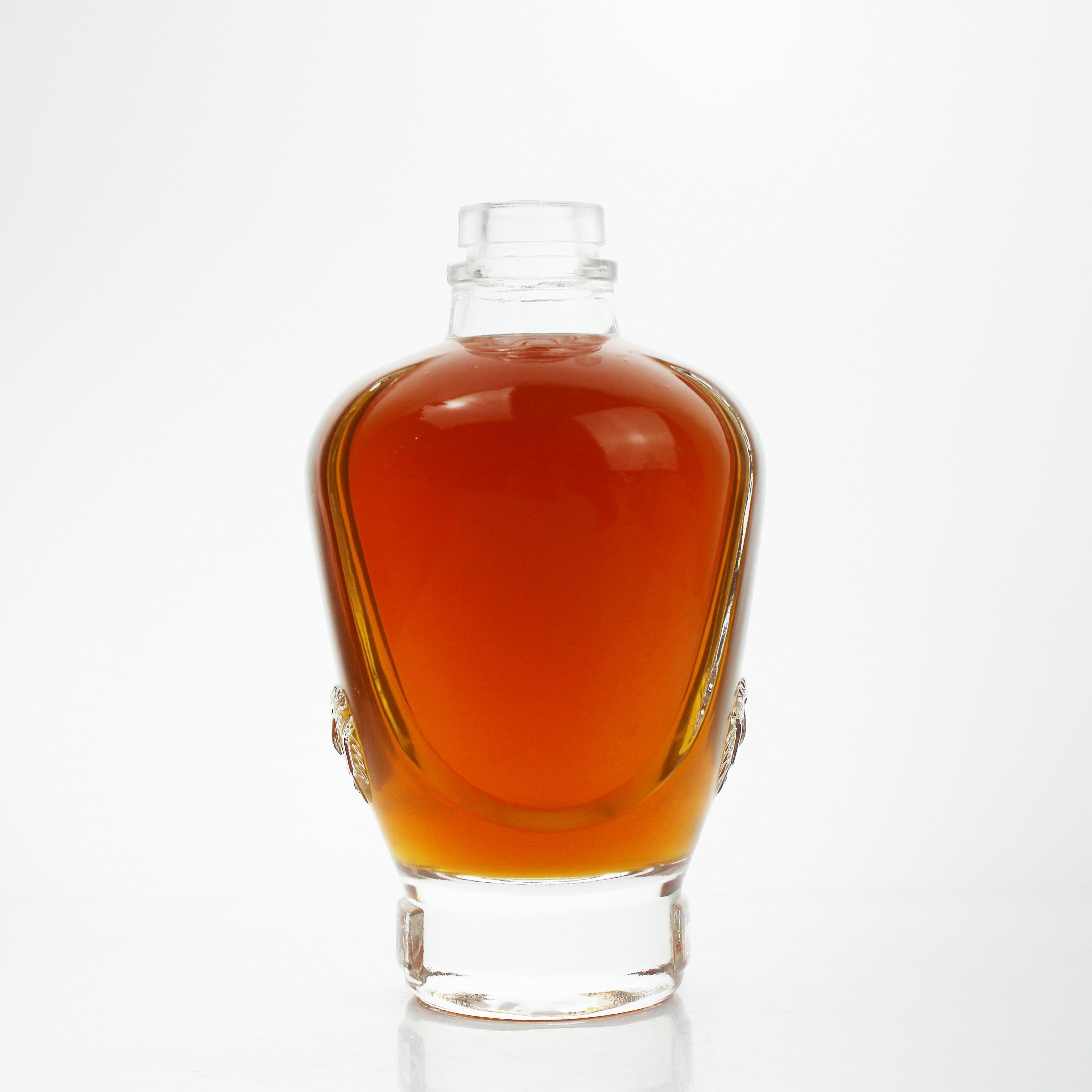 Low price custom tequila empty tequila 1000ml engravring,decal glass bottle