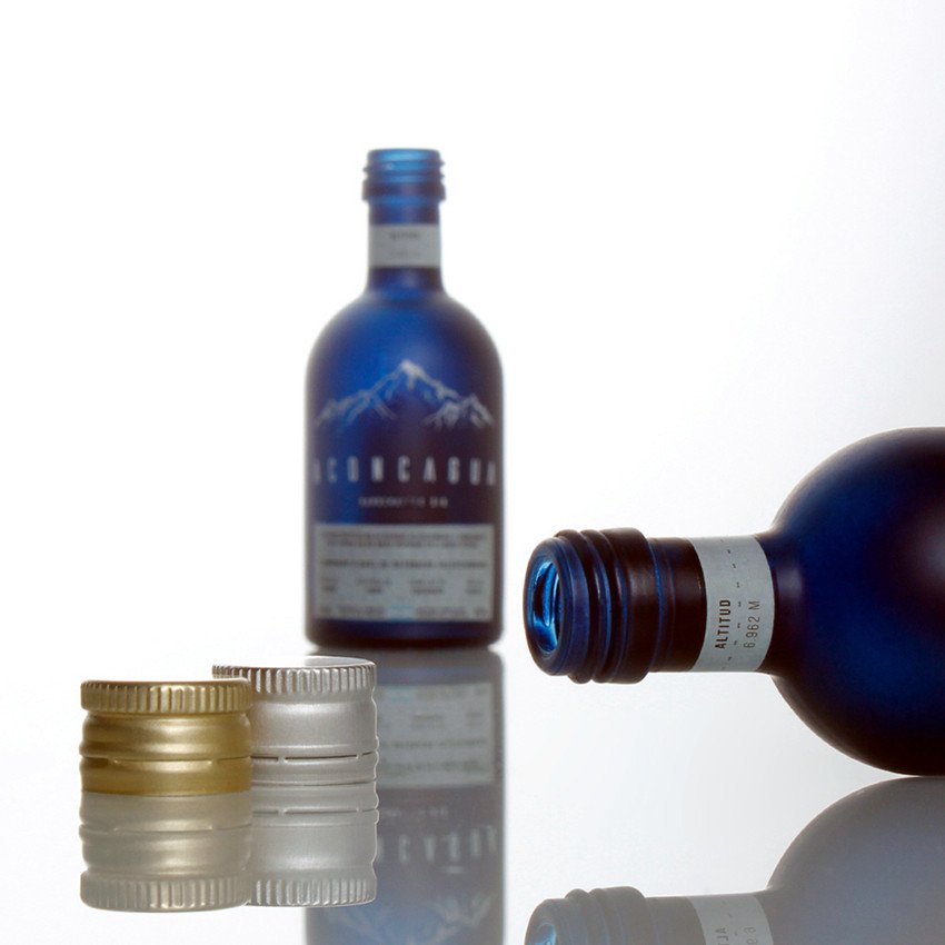 Wholesale 250ml 375ml Liquor Vodka Whiskey Wine Round Stackable Bottle Mini Cute Gin Glass Bottle