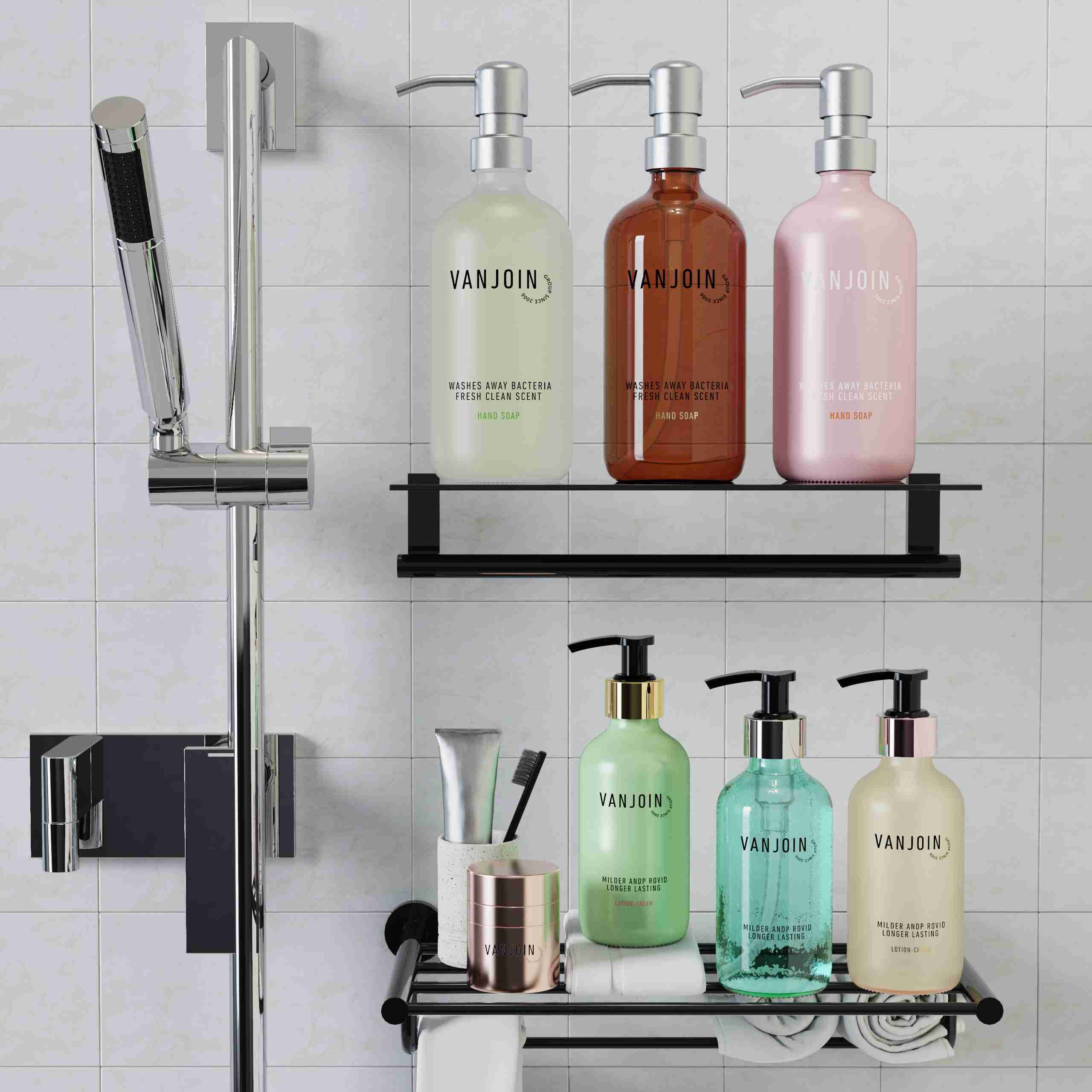 Customizable 16OZ Glass Spray Bottle 304 Stainless Steel Pump 500ML Capacity Multipurpose Empty Cleaning Solutions Box Packaging