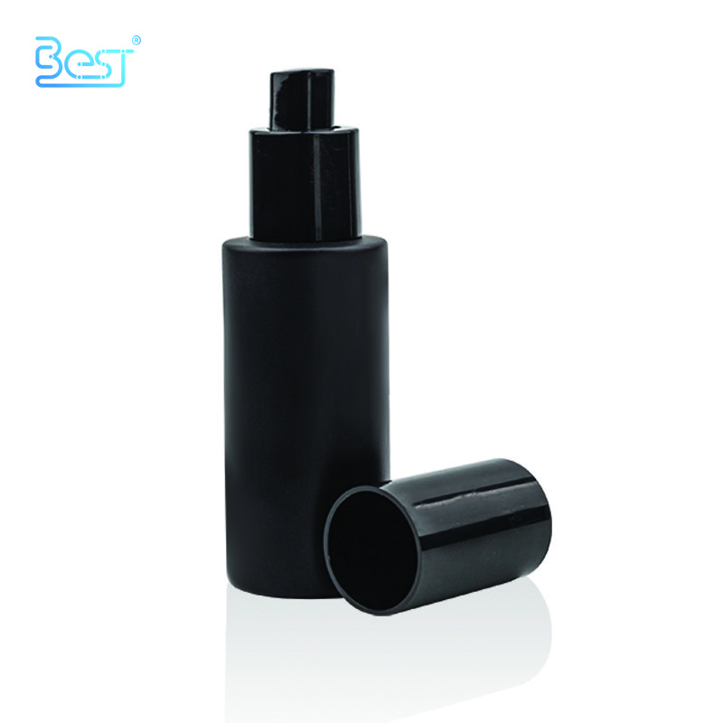 Matte Black Custom Spray 30 ml 50 ml 100 ml Glass Bottle for Cosmetics Toner Deluxe with Pump Spray