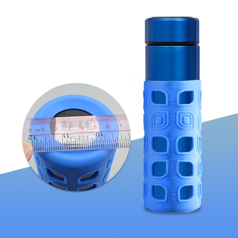 promotional gift silicone glass drinking water bottle rubber sleeve custom logo OEM/ODM factory manufacturer