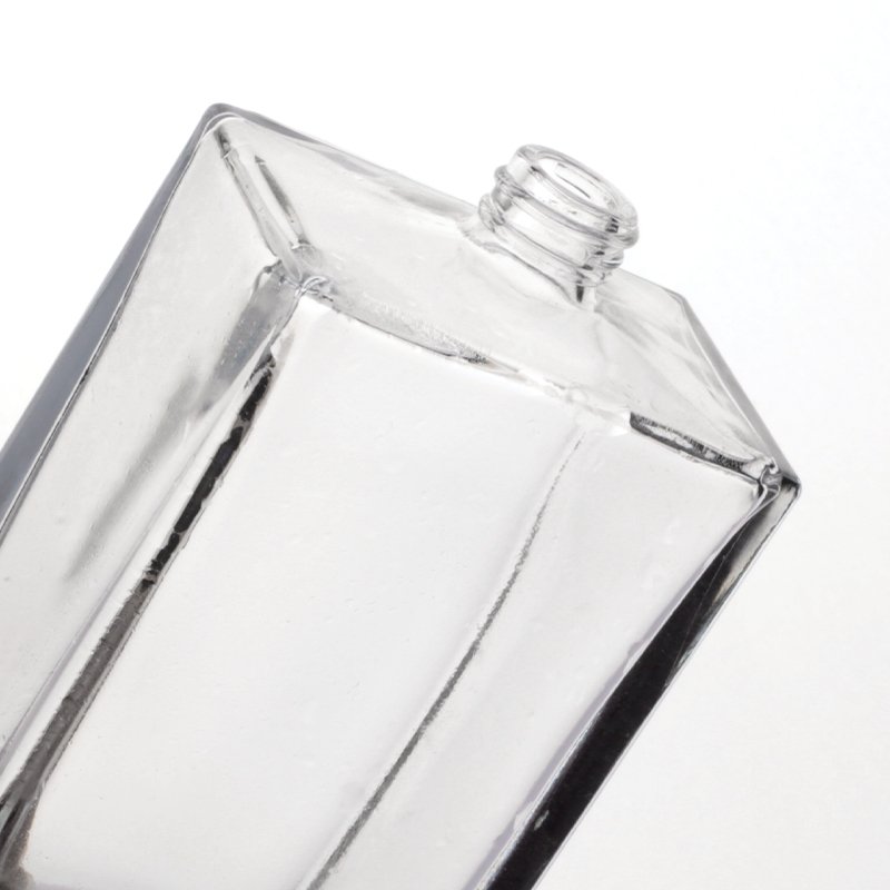 Refillable Empty 100 ml Rectangle Fragrance Luxury Perfume Glass Bottle with Box