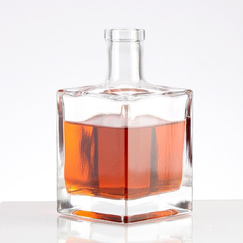 Sell High-Quality Good Price Empty Brandy Tequila Liquor Glass Bottle Luxury Whisky Liquor Glass Bottle