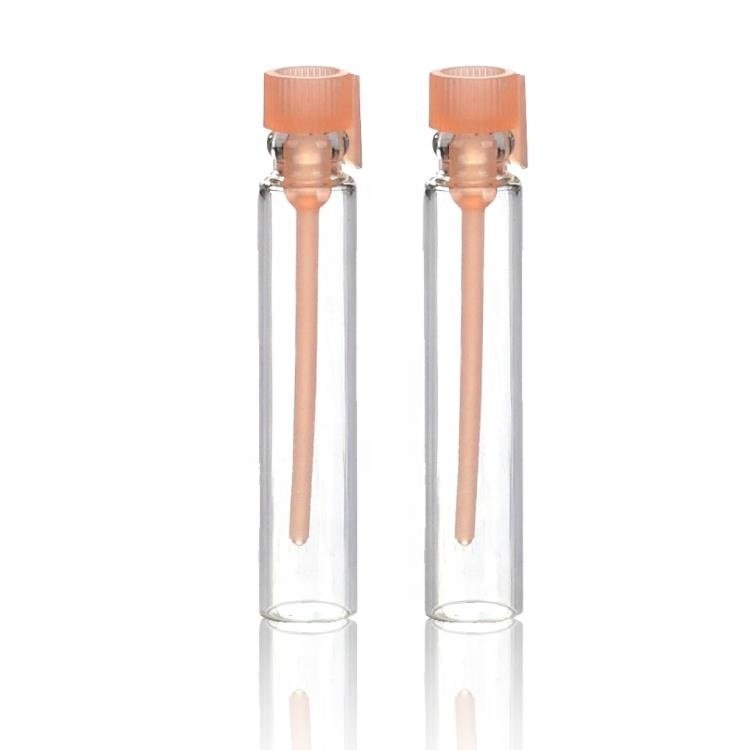 1ml Black Vials White Cap Empty Clear Plastic Vials Glass Bottle Tester Sample Vial With Plastic Plug