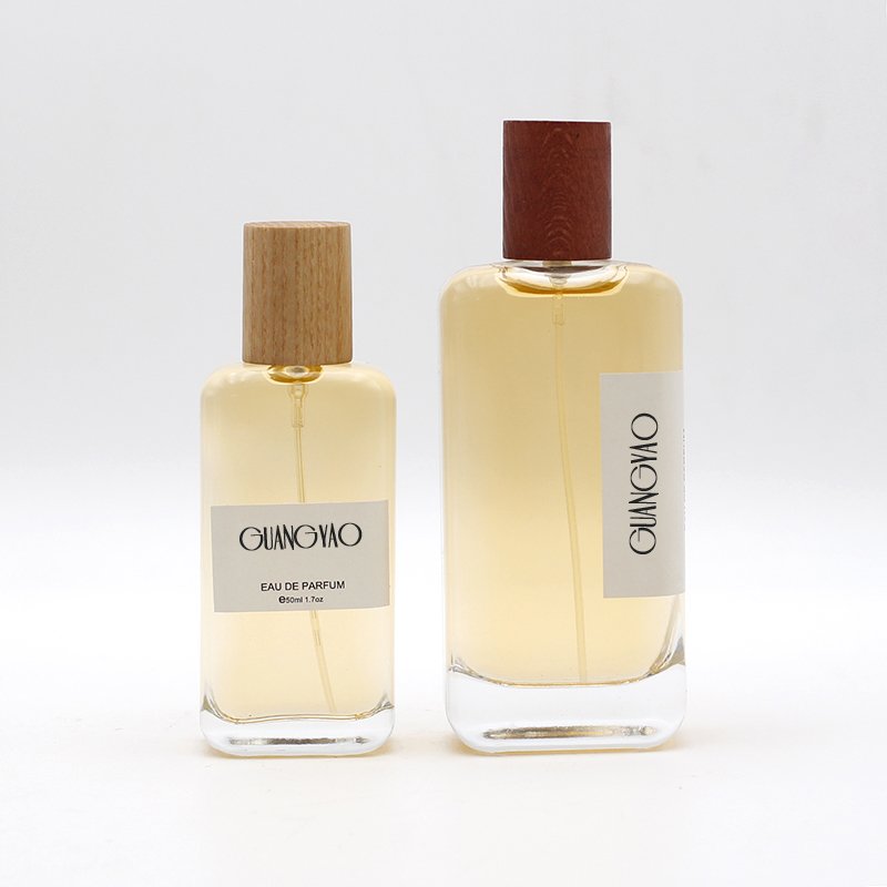 wholesale botol parfum empty Rectangular atomizer 50ml 100ml perfume glass bottle with box packing