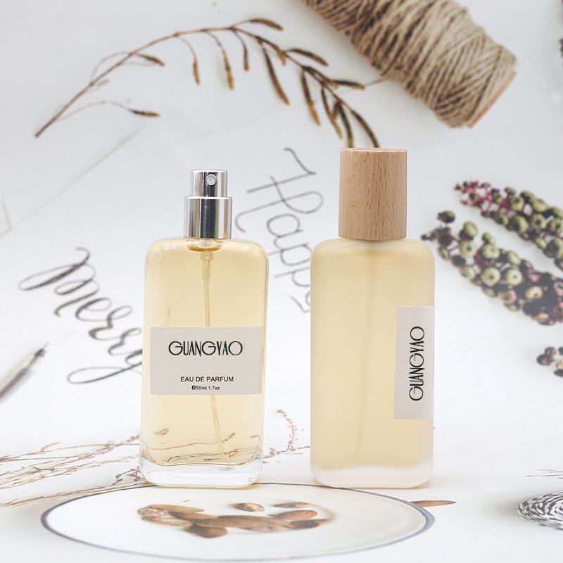 wholesale botol parfum empty Rectangular atomizer 50ml 100ml perfume glass bottle with box packing
