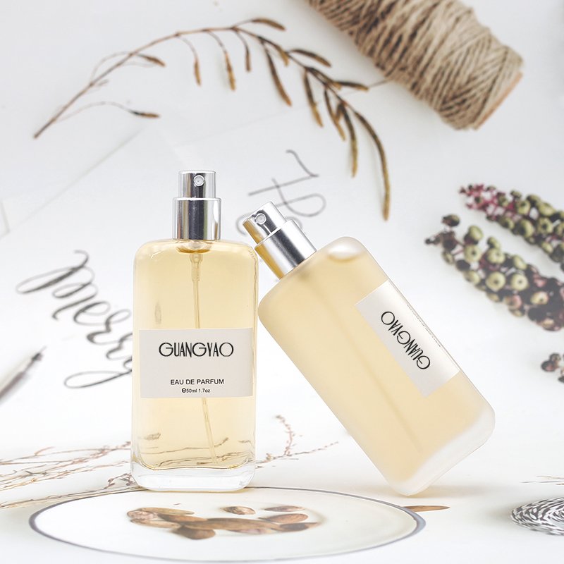 wholesale botol parfum empty Rectangular atomizer 50ml 100ml perfume glass bottle with box packing