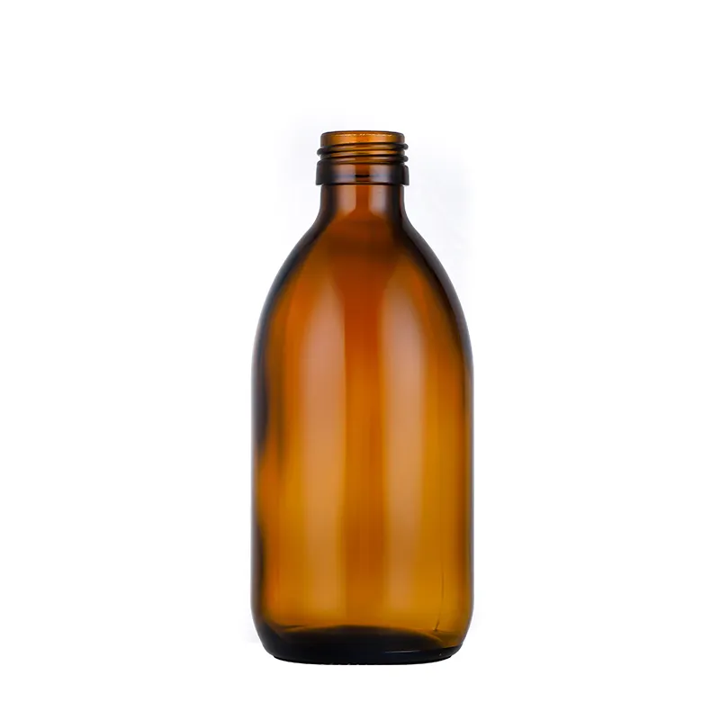 150ml pharmaceutical glass bottle amber glass syrup bottle with plastic tamper evident cap