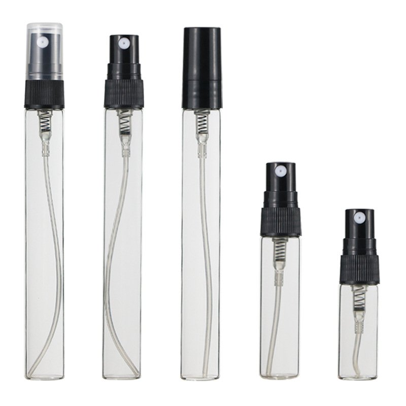 Factory direct wholesale free sample mini 5ml glass sprayer bottle perfume test bottle