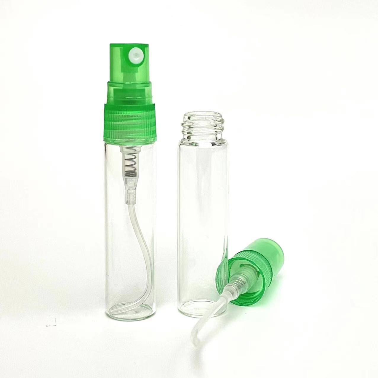 Factory direct wholesale free sample mini 5ml glass sprayer bottle perfume test bottle