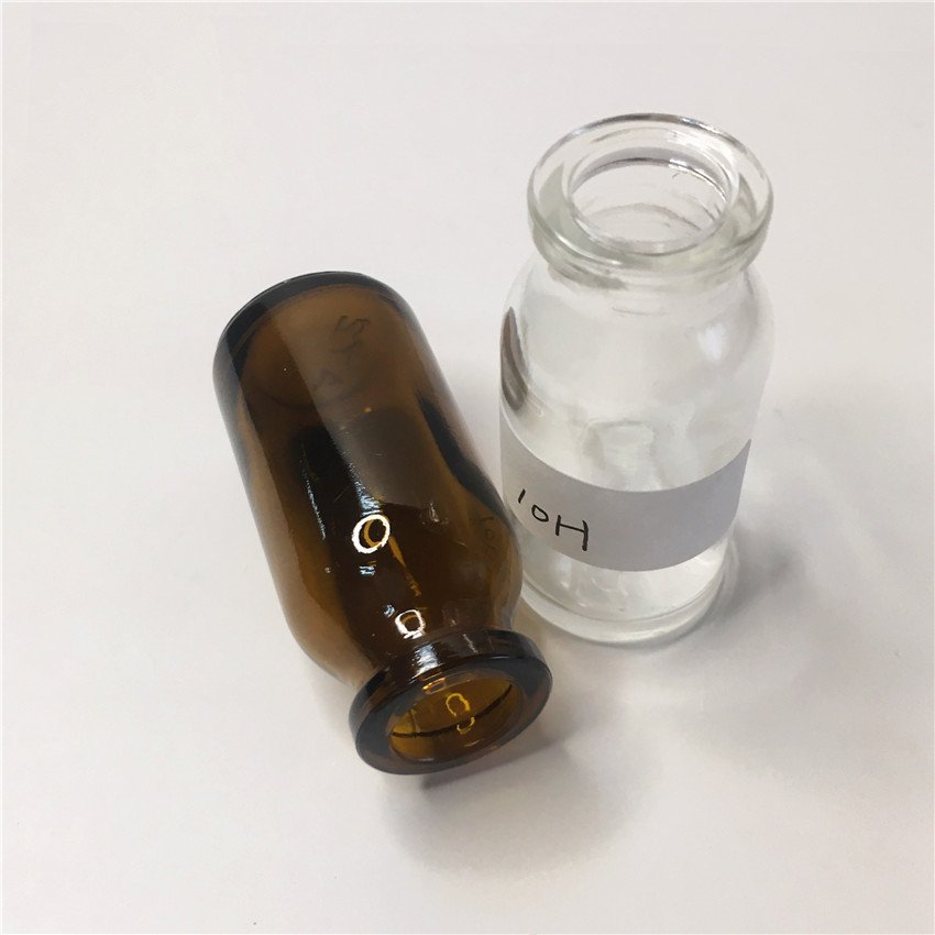 Moulded Glass Bottle for 7ml to 20ml injection vials with amber or clear pharmaceutical